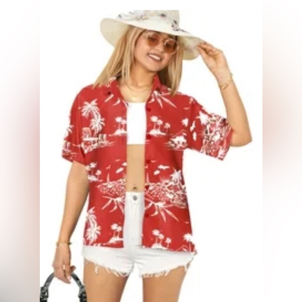 Erika woman size 1X buttoned down blouse